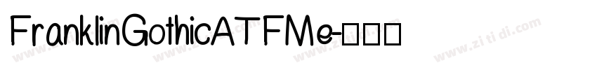 FranklinGothicATF Me字体转换